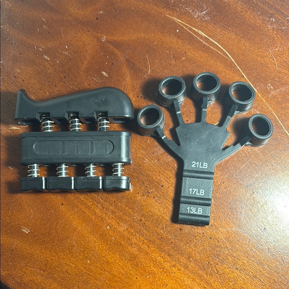 Black Finger Exerciser and Hand Grip Strengthener
